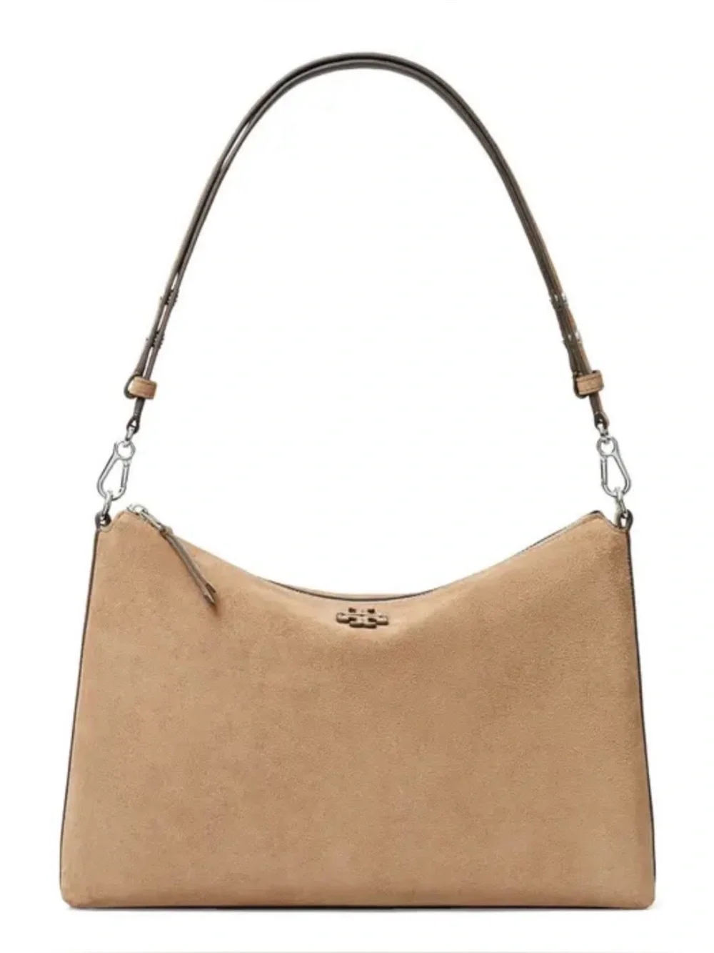 TORY BURCH Limited Edition Suede Convertible Crossbody Bag, RIVER ROCK